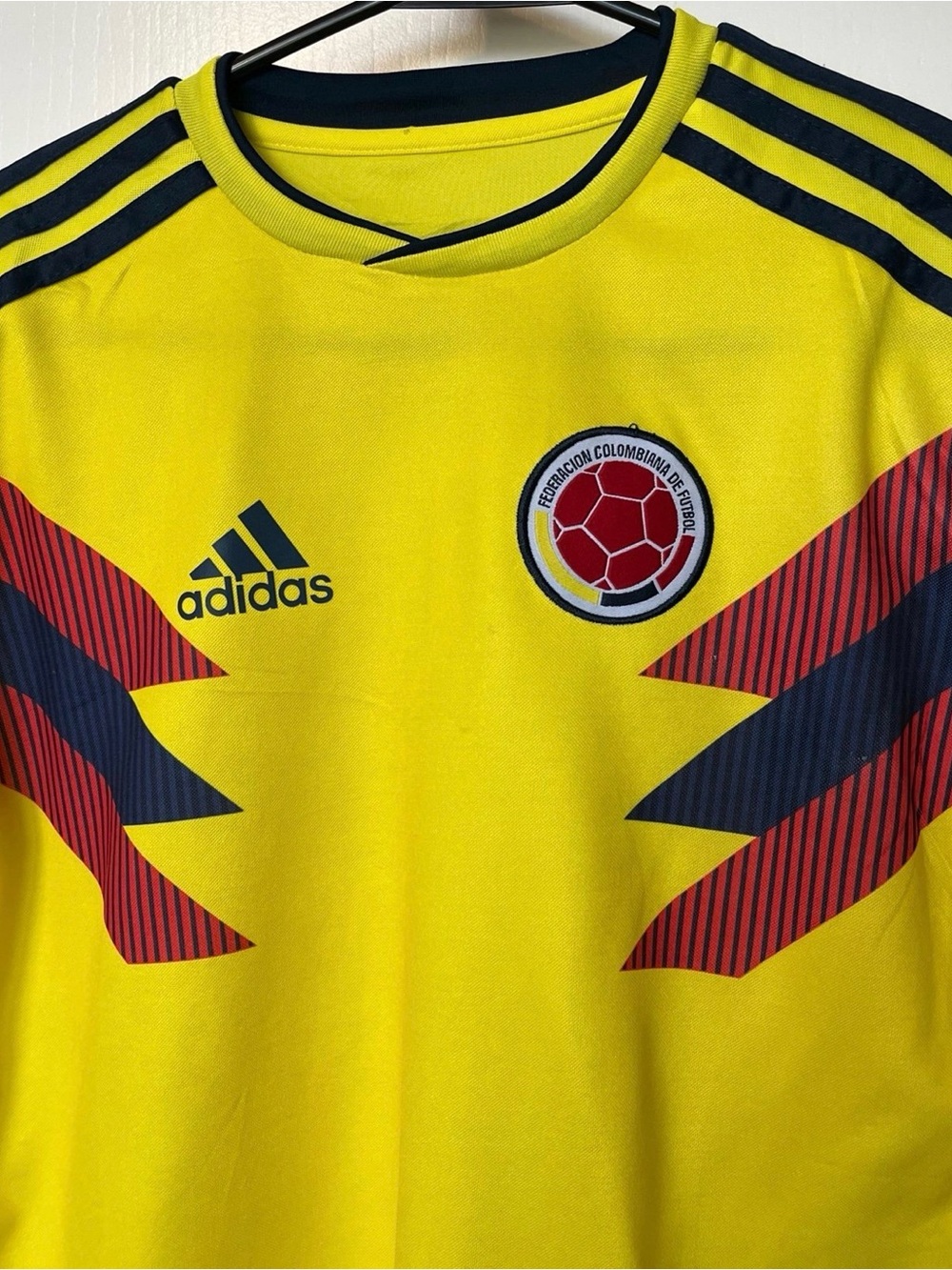 Adidas Colombia Home Soccer Football Jersey 2018 World Cup Youth 13/14 - Picture 2 of 10